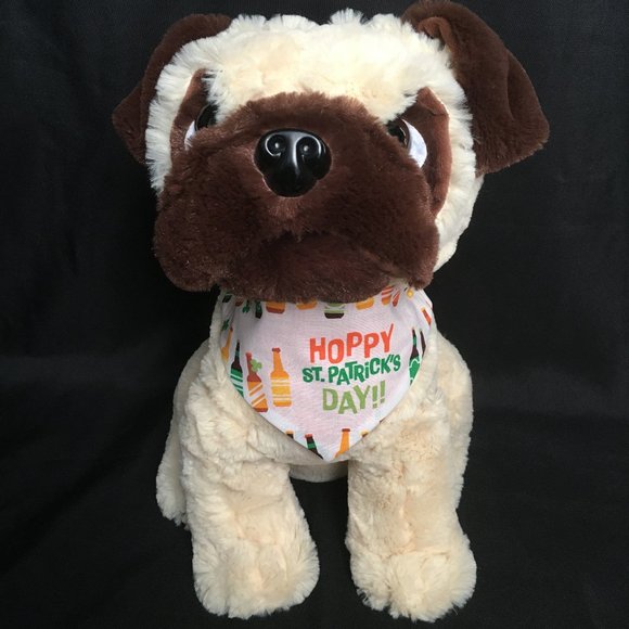 "Hoppy St. Patrick's Day" Dog Bandana or Bow Tie - Picture 1 of 3